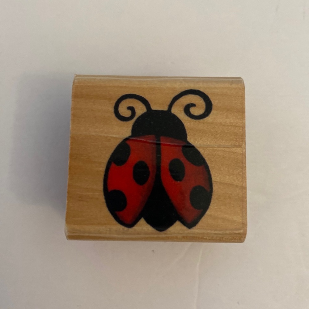 Stamp Craft 440D378A ladybug rubber stamp New
